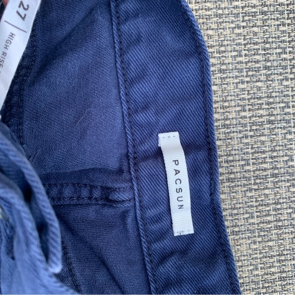 PacSun High rise straight jeans deep blue size 27 - Picture 4 of 8